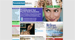 Desktop Screenshot of persoenlichkeittest.com